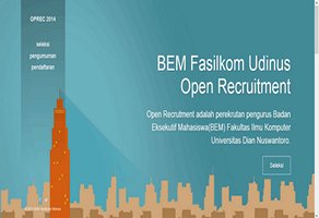 Portfolio: Oprec BEM FIK UDINUS